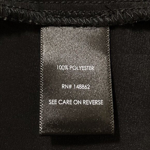 TORRID Plus-size black button-down 3/4th sleeve shirt ~ Goth 3X 4X silky blouse - Picture 11 of 13